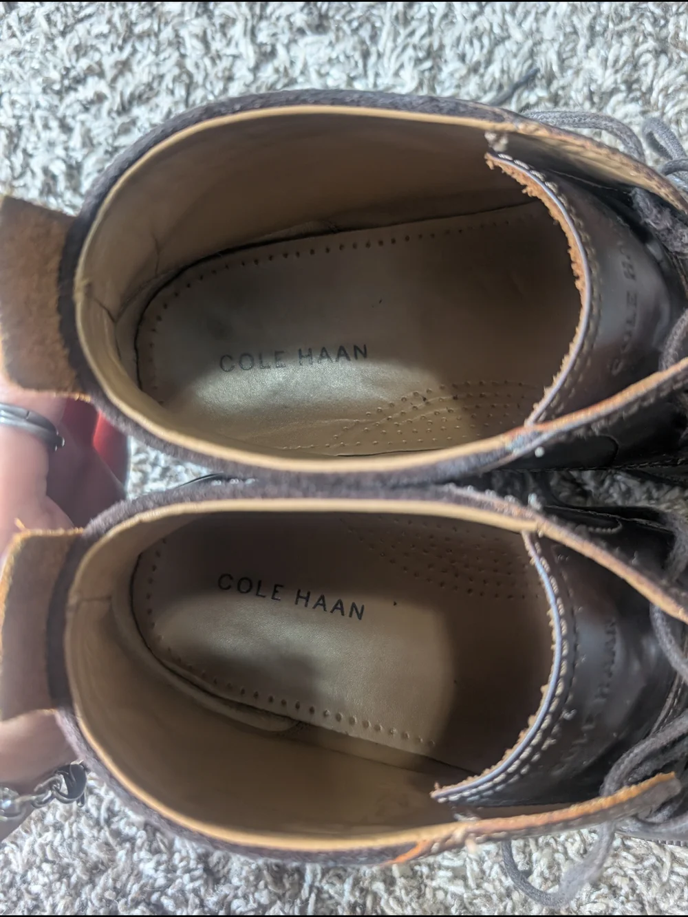Cole Haan Dark Brown Leather Chukka Boots